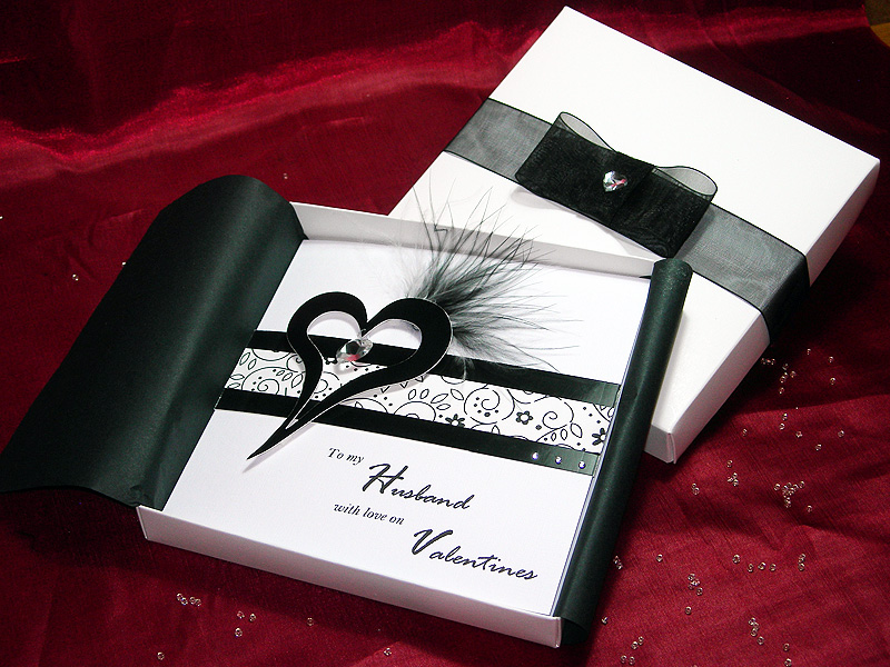 Handmade luxury valentines card - Crystal Handmade luxury valentines card - Crystal
