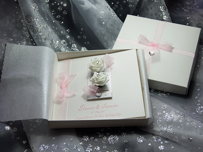 Chloe Pink - Luxury handmade wedding card Chloe Pink - Luxury handmade wedding card