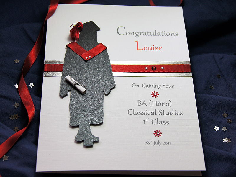 The Graduate - Female handmade graduation card The Graduate - Female handmade graduation card