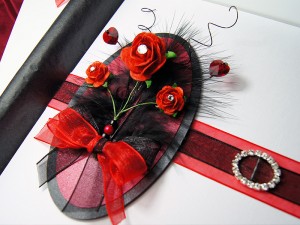 Luxury handmade valentines card