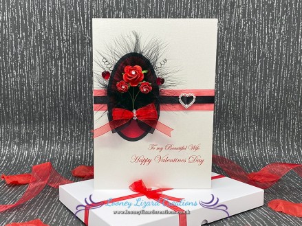 'Bella' Handmade Valentines Card