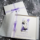 Click to view 'Chloe - Purple' Luxury Handmade Wedding Card 'Chloe - Purple' Luxury Handmade Wedding Card