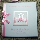 Click to view 'Little Star - Girl' Handmade New Baby Card 'Little Star - Girl' Handmade New Baby Card