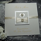 Click to view 'Pearl' Handmade Engagement Card 'Pearl' Handmade Engagement Card