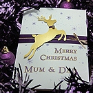 Click to view 'Prancer' Handmade Christmas Card 'Prancer' Handmade Christmas Card