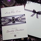 Click to view 'Winter's Kiss' - Handmade Luxury Christmas Card 'Winter's Kiss' - Handmade Luxury Christmas Card