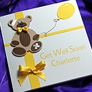Click to view 'Buttercup Bear' Handmade Get Well Soon Card 'Buttercup Bear' Handmade Get Well Soon Card