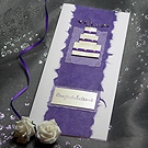 Click to view 'Twisted Purple' - Handmade Wedding Card 'Twisted Purple' - Handmade Wedding Card