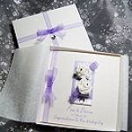 Click to view 'Chloe - Purple' Luxury Handmade Wedding Card 'Chloe - Purple' Luxury Handmade Wedding Card