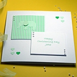 Click to view Elissa - Green - Handmade Christening Card Elissa - Green - Handmade Christening Card