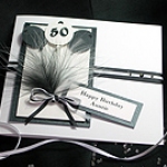Click to view 'Manhattan - Black & White' - Handmade Birthday Card 'Manhattan - Black & White' - Handmade Birthday Card
