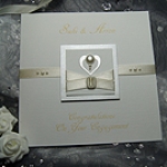 Click to view 'Pearl' Handmade Engagement Card 'Pearl' Handmade Engagement Card