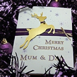Click to view 'Prancer' Handmade Christmas Card 'Prancer' Handmade Christmas Card