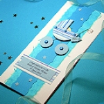 Click to view Special Delivery - Boy - Handmade New Baby Card Special Delivery - Boy - Handmade New Baby Card