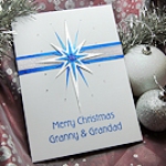 Click to view 'Star of Night' Handmade Christmas Card 'Star of Night' Handmade Christmas Card