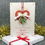 Mistletoe Kisses - Luxury Christmas Card