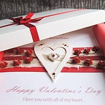 Product shot for: A Dozen Red Roses - Luxury Valentines Card