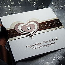 Product shot for: Mocha - Handmade Engagement Card