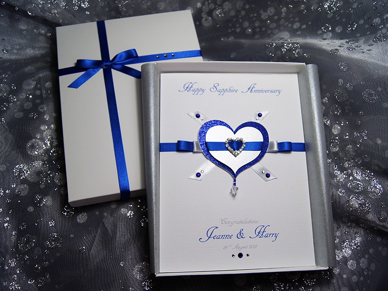 everlasting luxury handmade anniversary card
