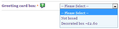How to add a decorated box to your order