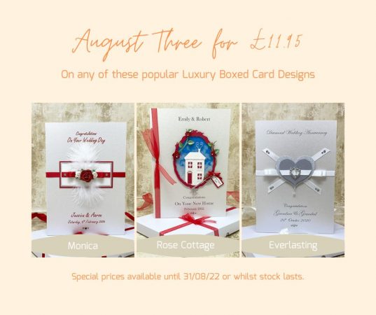 August - Any Three for £11.95