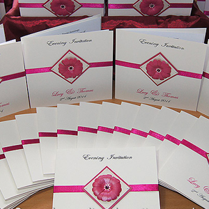 Picture featuring a Handcrafted Invitations card