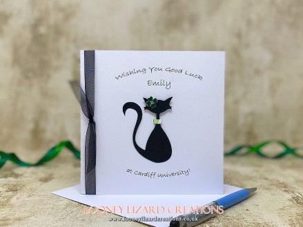 Kitty Cat - Featuring a stylish black cat to bring good luck.