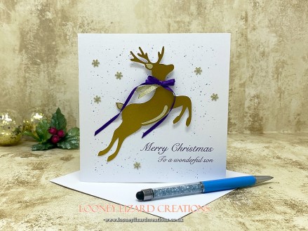 Prancer - Handmade Christmas Card