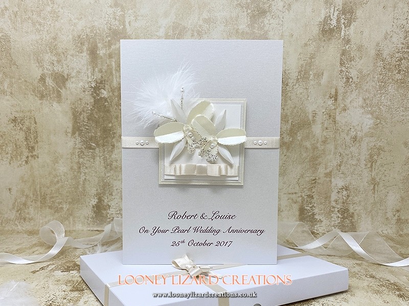 Handmade 30th wedding anniversary cards for husband on sale