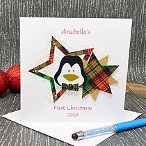 Product shot for: Baby Penguin- First Christmas Card