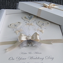 Personalised Handmade Wedding Cards Looneylizardcreations Co Uk
