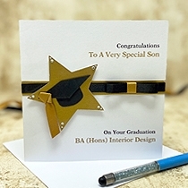 Product shot for: Star Achievement - Handmade Graduation Card