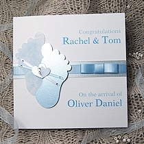 Personalised Handmade New Baby Cards