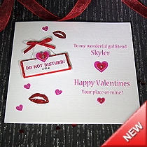 Product shot for: Do Not Disturb - Handmade Valentines Card