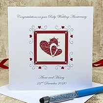 Product shot for: Forever Love - Handmade Anniversary Card