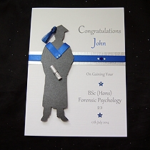 product shot for the graduate male handmade graduation card