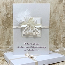 Product shot for: Kirika - Handmade Luxury Anniversary Card