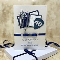 Product shot for: Denim - Luxury Birthday Card
