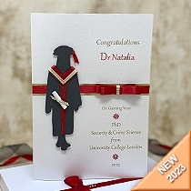 Product shot for: The Doctorate (Female) - Luxury Graduation Card