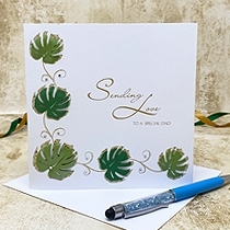 Product shot for: Monstera - Handmade Get Well Card