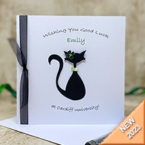 Product shot for: Kitty Cat - Handmade Good Luck Card
