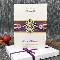 Product shot for: Winter's Kiss - Handmade Luxury Christmas Card