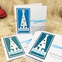 Product shot for: Frosted Spruce - Handmade Christmas Card 6 Pack