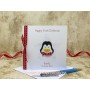 Baby Penguin - With gold shiny beak! Perfect for wishing a magical first christmas.