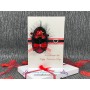 Bella: A decadent and luxurious valentine card in a mix of sultry black & red