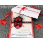 Bella: Personalised with your own wording & presented within a hand decorated gift box to present your card in.