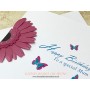 Gerbera: Personalise with your own birthday greeting and message.