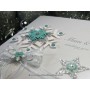 A Christmas Wish - Elegantly designed in a wintry mix of white, silver and glacial green