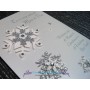 Glisten: Featuring a trio of glitzy snowflakes and thirty three individual crystals