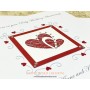 Forever Love - Featuring two cut hearts entwined and is perfect for a special anniversary message.